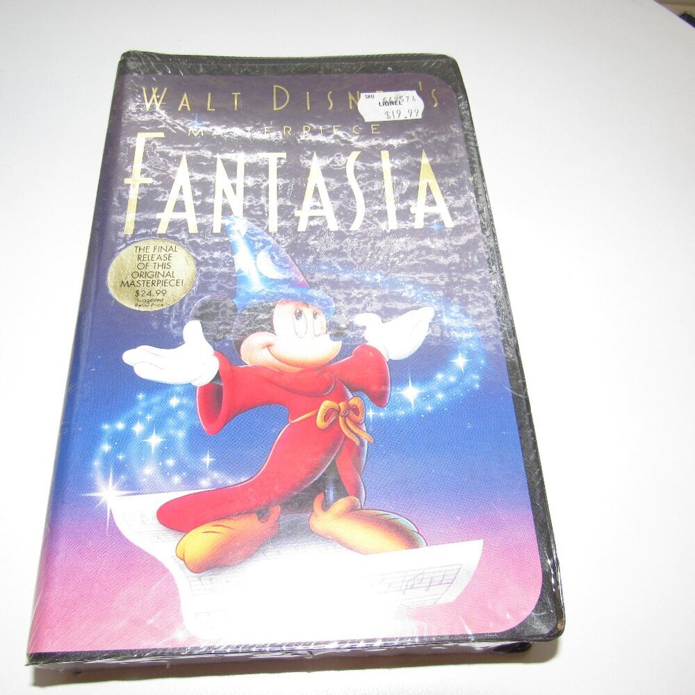 Walt Disney’s Masterpiece Fantasia VHS | Black Diamond Classic | Sealed